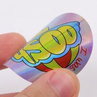 Vente en gros de feuilles d'autocollants découpés avec logo personnalisé vinyle papier d'impression holographique étiquette hologramme autocollant pour cadeaux