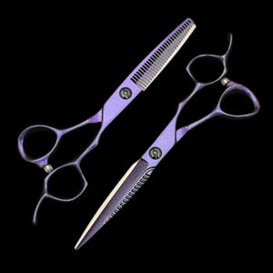 Midnight Purple Thinning Shears 62mm Stainless Steel <b>Hair</b> <b>Scissors</b> For Beauty Right Handed Professional Grade - Product Image 3