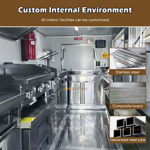 Jinlijing รถขายอาหารแบบสั่งทำ, รถเทรลเลอร์รถขนมพิซซ่าในครัว - Product Image 4