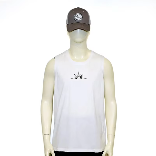 Wholesale Good Quality Designer Screen Print Hip Hop Vest Men 100 Cotton Custom Logo Fashion White tank Top