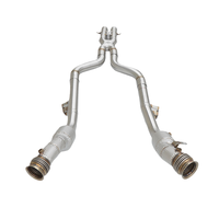 OEM Edelstahl 304 Downpipe Vorderrohr Auspuffrohre für Mercedes-Benz SL600 5.5T R230 2003-2011 Reduziert Erheblich den Auspuff-Gegendruck