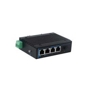 Commutateur Ethernet industriel 4 ports 100 Mbit/s, commutateur réseau à entrée CC, commutateur Ethernet RJ45 sur rail DIN - Product Image 4
