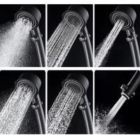 Pommeau de douche d'arrêt d'eau de salle de bain haute pression avec pommeau de douche à 6 modes