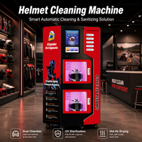 Nouvelle conception de distributeur automatique de nettoyage de casques de moto, machine de nettoyage de casques entièrement automatique et intelligente