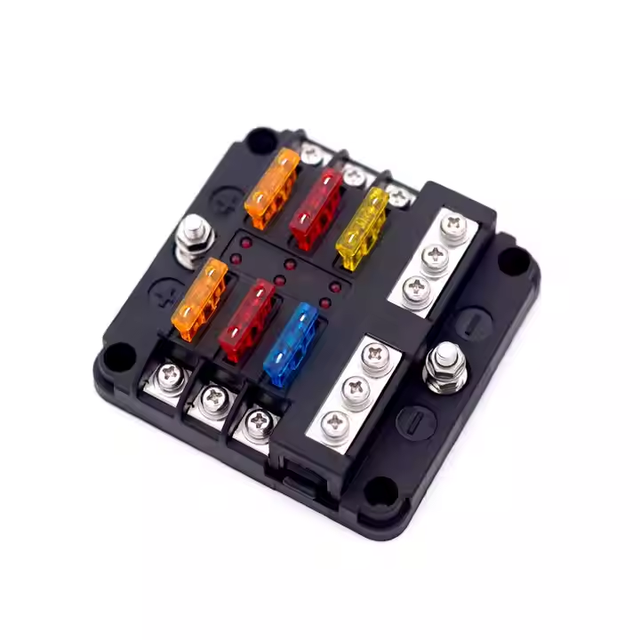 High Quality Jcase 6 Way Waterproof Marine Fuse Box for Trucks Waterproof Fuse Components
