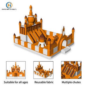 Gigante Air Castle Jumping Castle Slide Combo Jumpers Inflable Parque de Atracciones Interior Inflable Carrera de obstáculos para niños - Product Image 4