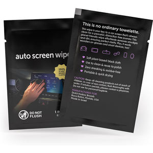 Toallitas húmedas de limpieza interior pulidas para salpicadero de coche envueltas individualmente con logotipo personalizado - Product Image 5