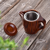 Tasse à café en bois massif naturel Guansen, style américain, origine Hunan