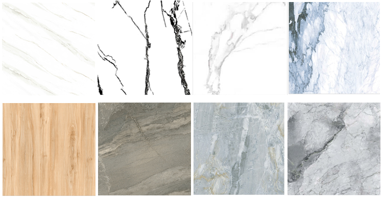 1200x600 Artificial Marble Effect Floor Polished Marble Tile With White Veins Porcelain Black And White Marble Tiles