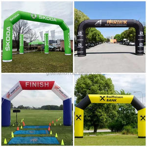 Sterke PVC OXFORD STOF Opblaasbare logo bedrukking Finish Line boog CE gecertificeerd Promotie Sportbeurs Buiten - Product Image 3