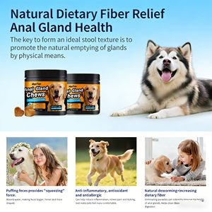 อาหารเสริมสำหรับต่อมทวารหนักสำหรับสุนัข ช่วยเสริมการย่อยอาหารและสุขภาพลำไส้ ด้วยสารพรีไบโอติกและไฟเบอร์ ผสมไซลิอุมและดอกแดนดิไลออน - Product Image 2