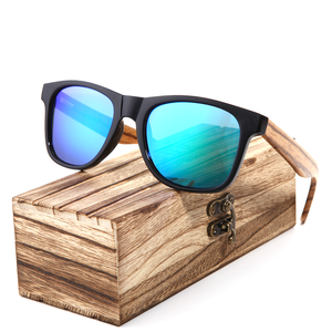 Лидер продаж 2022, стильные солнцезащитные очки с логотипом на заказ, солнцезащитные очки с пластиковой оправой и дужками из ореховой древесины - Product Image 2