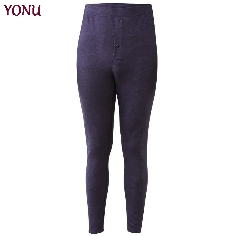 Vendite dirette in fabbrica autunno e inverno mutandoni da uomo a vita alta spazzolati spessi biancheria intima calda Slim Fit comodi Leggings