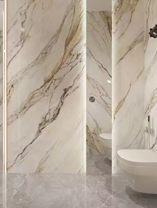 Panneaux muraux en marbre UV de haute qualité, panneaux en PVC imperméables <span class=keywords><strong>pour</strong></span> le salon d'un appartement, mur de fond de télévision - Product Image 2