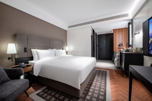 Shiyi เฟอร์นิเจอร์โรงแรมสำหรับ5ดาวหรูหราการออกแบบที่ทันสมัยห้องนอนชุดเตียงโรงแรมปรับแต่งได้ - Product Image 4