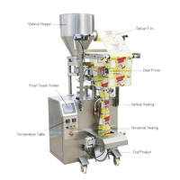 Machine à emballer automatique à fermeture arrière pop corn sel biscuits noix chips alimentaire machine à emballer