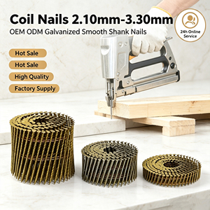 Clavos en Espiral de Acero Galvanizado para Uso Industrial, Compatibles con Clavadoras de Bobina, para Paletas, Cajas y Materiales de Construcción - Product Image 1