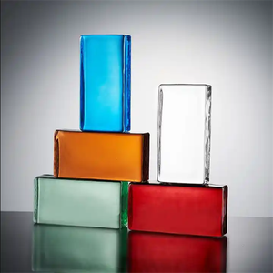 <span class=keywords><strong>Brique</strong></span> <span class=keywords><strong>de</strong></span> <span class=keywords><strong>verre</strong></span> cristalline transparente colorée personnalisée <span class=keywords><strong>de</strong></span> haute qualité 200x100x50mm pour <span class=keywords><strong>cloison</strong></span> murale - Product Image 2