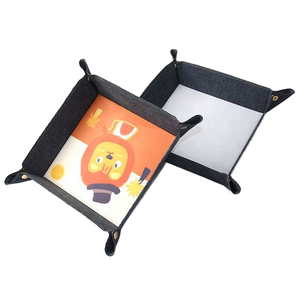 Caja de Almacenamiento de Cuero PU de Estilo Nórdico Minimalista, Organizador Cuadrado de Escritorio para Llaves, Joyas, Cosméticos, Bandeja para Entrada - Product Image 1