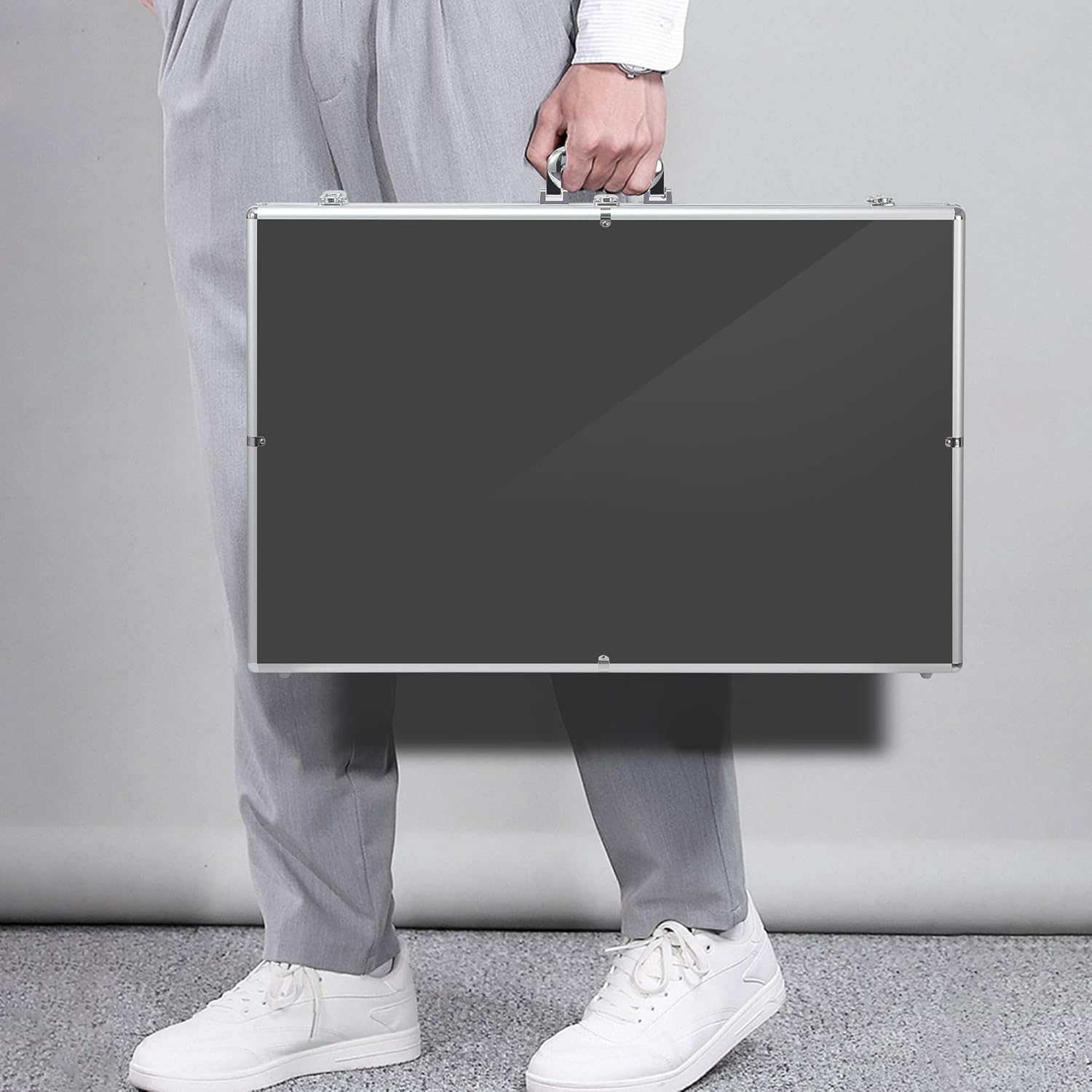 Portable Aluminum Trading Card Display Case - Customizable Tabletop Storage  for Sports Cards, Durable & Lightweight