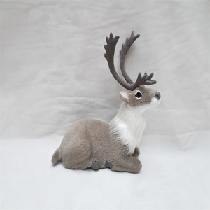 Festival 2021 capodanno pelliccia decorativa vita animale cervo Sika casa all'aperto decorazioni albero di natale forniture moderne vecchie renne - Product Image 4