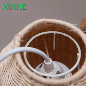 XH vente chaude <span class=keywords><strong>osier</strong></span> tissé à la main dôme plafonnier abat-jour lampe suspendue pour la maison et la boutique décor rotin <span class=keywords><strong>lanterne</strong></span> - Product Image 4