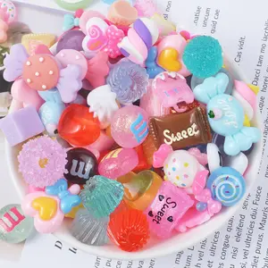 Mixed Candy Flatback Resin Charms Mixed Candy For Slime Mobile Case Keychain DIY Craft Decoration Flat Back Resin