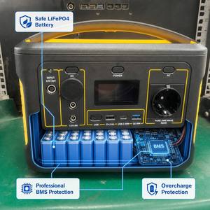 Estación de Energía Portátil de 600W, Batería LiFePO4 de 492.8Wh, <span class=keywords><strong>UPS</strong></span> de 110V/220V para Camping, CPAP, Respaldo Doméstico, Fabricante Mayorista - Product Image 3