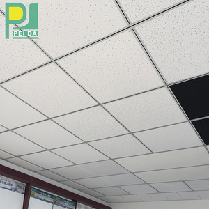 Tuiles de plafond acoustiques suspendues de fibre minérale d'épaisseur de RH80 60x60 20mm avec l'insonorisation - Product Image 2