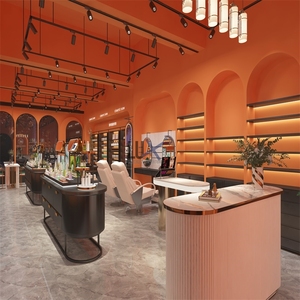 Estante de exhibición de perfume de alta calidad personalizable Diseño de quiosco para escaparates de tiendas - Product Image 1