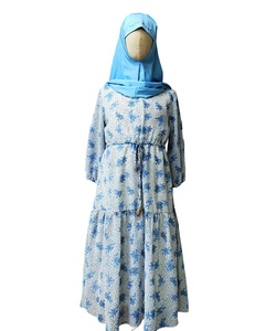 I bambini di vendita calda musulmana vestono i vestiti nuovi arrivano per il materiale chiffon estivo sul 2023 - Product Image 2