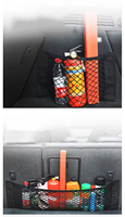 Crochet et boucle auto-adhésifs universels en nylon 100% élastique, double face, en maille, écologiques, lavables, pour accrocher des sacs sur les sièges de voiture