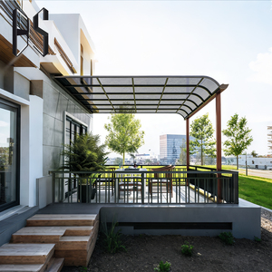 Toldo de Aluminio <span class=keywords><strong>para</strong></span> Balcón, Paneles de Policarbonato (PC), Resistente al Viento <span class=keywords><strong>y</strong></span> al Agua, Tamaño Personalizado - Product Image 3