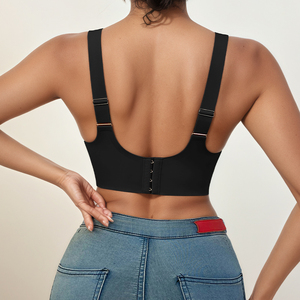 <span class=keywords><strong>Reggiseno</strong></span> liscio regolabile con spalline larghe a taglio incrociato traspirante in tinta unita <span class=keywords><strong>reggiseno</strong></span> senza cuciture da donna - Product Image 6