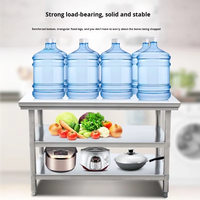 Comptoir professionnel en acier inoxydable sur mesure, conçu pour résister aux zones de préparation et de service alimentaire à fort trafic