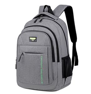 Factory Wholesale Men's Daily Travel Computer <b>Backpack</b> <b>Large</b> Capacity Boys' School Bag Zipper Waterproof Oxford for Leisure - Product Image 6