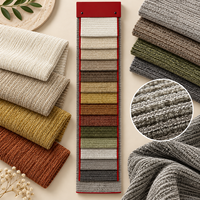 Tissu d'ameublement en chenille 100 % polyester, 480 GSM, poids lourd, pour canapé, vente en gros, lot en stock