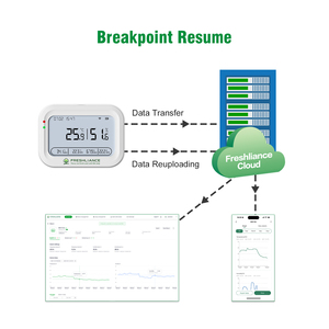 Digitale Temperatuur & Vochtigheid Datalogger 24H Monitoring Vaccin Koude Opslag Fokken 4G/<span class=keywords><strong>Wifi</strong></span>-Verbinding Plastic Odm - Product Image 2