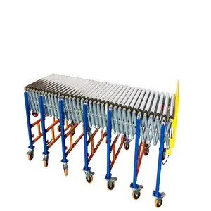 Professional manufacture customized flexible roller conveyor with expandable length