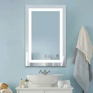 HIXEN 18-5A Supplier Factory Direct Sale Customized Hotel Home Wall Decor Smart Led Bathroom Mirror