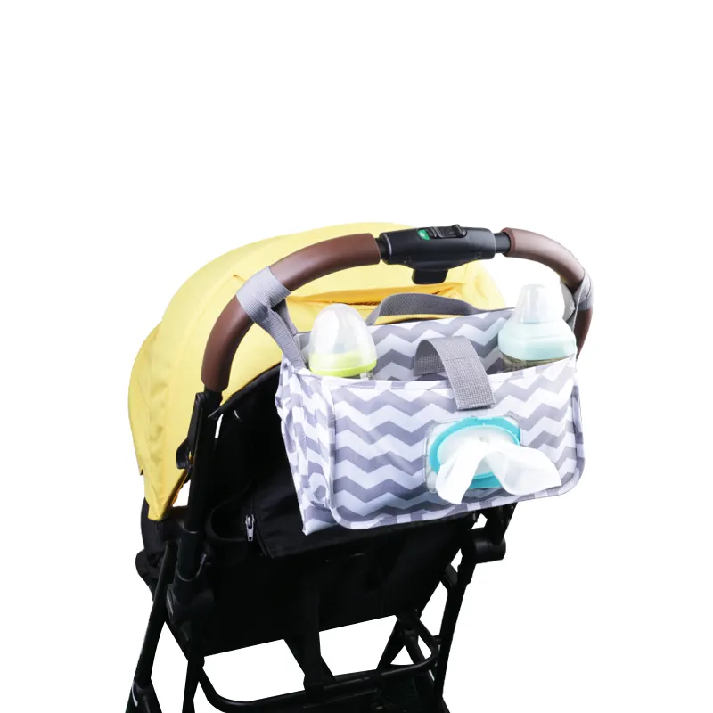 Hot Selling Stroller Organizer With Cup Holder Diaper Bag Universal Waterproof Baby Diaper Organizer Diaper Bag