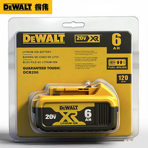 <span class=keywords><strong>Batería</strong></span> para Herramientas Eléctricas Inalámbricas <span class=keywords><strong>Dewalt</strong></span> <span class=keywords><strong>20V</strong></span> XR 6.0Ah DCB206 120Wh, <span class=keywords><strong>Batería</strong></span> de Iones de Litio de Larga Duración - Product Image 1