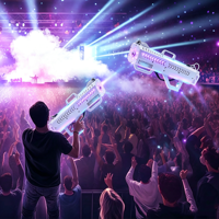 Pistolet à fumée LED portable 1500W, équipement d'éclairage DJ FX pour mariage, club, soirée - Machine à fumée électrique portative pour boîte de nuit
