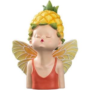 Handbemalte Kunstfigur Engel Mode TV/Film Charakter Harz Ananas-Elfen-Figur für Chinesisches Neujahr Muttertag Kreativ - Product Image 1
