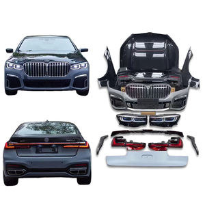 Convient à <span class=keywords><strong>BMW</strong></span> Série 7 16-18 G12 <span class=keywords><strong>730</strong></span> 740 Modification Upgrade 19-22 New Laser Headlight Surround Front Bumper Complete Set - Product Image 1