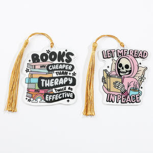 Großhandel Horror-Thriller Jack Plastik-Buchklammer UV-Bedruckte <span class=keywords><strong>Cartoon</strong></span>-Filmfigur Acryl-Lesezeichen - Product Image 5