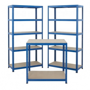 차고 선반 5단 볼트리스 스토리지 랙킹 선반 유닛 금속 창고 선반 중량형 스토리지 선반 - Product Image 2