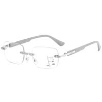 Vente directe d'usine, lunettes de lecture sans monture, lunettes multifocales progressives, lunettes anti-lumière bleue, lunettes optiques unisexes