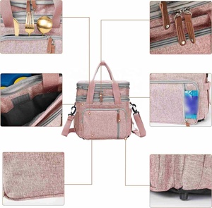 Large Adult Insulated Lunch <b>Bag</b> with Removable Shoulder Strap Leakproof <b>Work</b> Tote Cooler <b>for</b> Women <b>Men</b> Made of Durable Polyester - Product Image 4