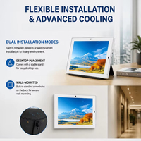 Tableta Android de 10.1 Pulgadas con Pantalla Táctil, Rockchip Octa Quad Core, Ethernet, Wi-Fi, POE, NFC, RJ45, GSM 4G, LCD, para Escritura y Entretenimiento